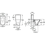 Roca A3410N0000 The Gap Round 座廁 淨水箱